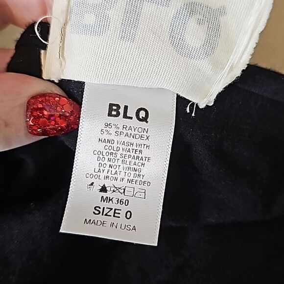 BLQ Basiq Mini Assymetric Wrap Knit jersey skirt 0= XS/S - Picture 6 of 7